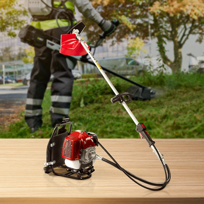 2-Stroke Petrol 52Cc Brush Cutter Skid Beef Blade Makers Gasoline Manual Diesel Head Mower Grass Trimmer Remote Control 2-Stroke
