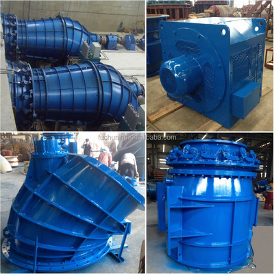 Stainless Steel (06Cr13Ni4Mo) Tubular Shaft-Extension 100kW~200kW Water Turbine / Small Hydraulic Generator Set Price