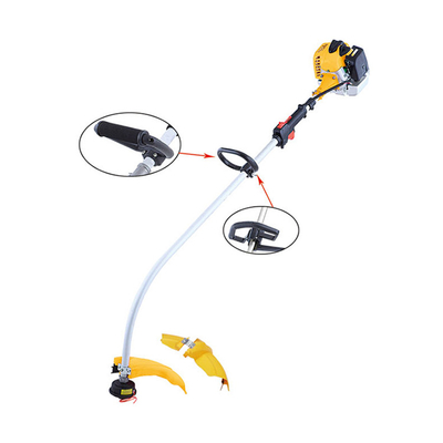 Small Blade Grass Trimmer 26.3cc 1.0kw Gasoline Gardening Nylon Brush Cutter